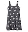 HEART PRINTED DENIM DRESS