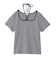 STRIPED SQUARE HALTER NECK TOP