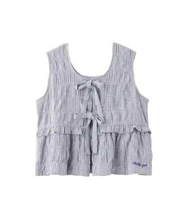RIBBON FRILL TANK TOP