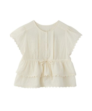 FRILL AND LACE BLOUSE
