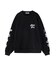 PRINTED SLEEVE SWEAT TOP