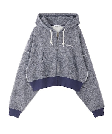OVERLOCK STICHED ZIP UP HOODIE
