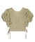 RUFFLE SLEEVE CROPPED TOP