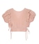 RUFFLE SLEEVE CROPPED TOP