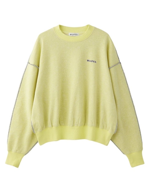OVERLOCK STICHED SWEAT TOP