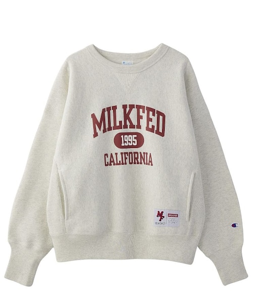 MILKFED.ⅹCHAMPION SWEAT TOP