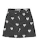 HEART PRINTED DENIM SKIRT