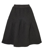 TULLE JACQUARD GATHERED SKIRT