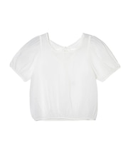 SHEER PUFF SLEEVE BLOUSE