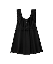 RUFFLE GATHERED DRESS