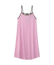 BICOLOR BACK RIBBON CAMISOLE DRESS