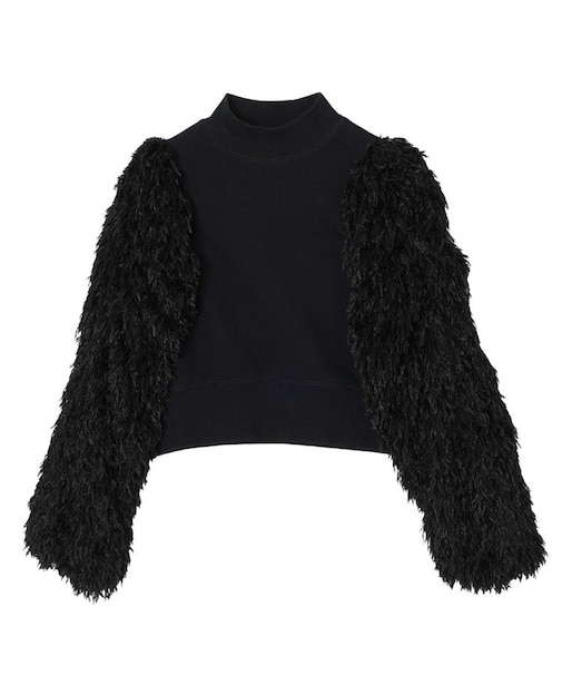 FEATHER SLEEVE TOP