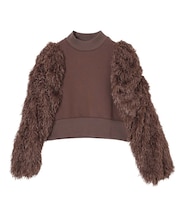 FEATHER SLEEVE TOP