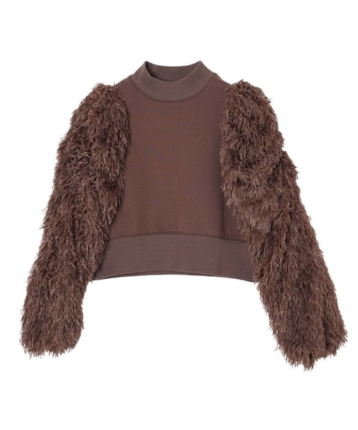FEATHER SLEEVE TOP