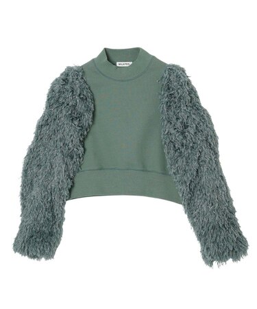 FEATHER SLEEVE TOP