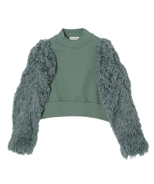 FEATHER SLEEVE TOP