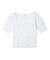 FLORAL PATTERN SQUARE NECK TOP