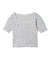 FLORAL PATTERN SQUARE NECK TOP