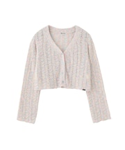 OPENWORK CABLE KNIT CARDIGAN