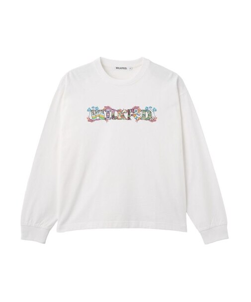 PATTERNED LOGO L/S TEE