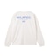 MILKFED. PLAID LOGO L/S TEE