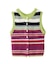 TWO-TYPE STRIPED KNIT VEST