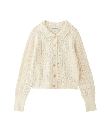 OPENWORK KNIT CARDIGAN