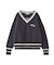 MILKFED. PATCH V-NECK KNIT