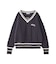 MILKFED. PATCH V-NECK KNIT