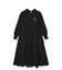 ROUND COLLAR GATHERED DRESS