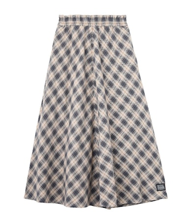 FLARE PLAID SKIRT