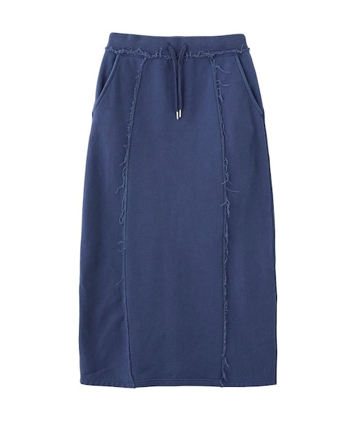 FADED SWEAT LONG SKIRT
