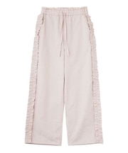 STRIPED RUFFLE PANTS
