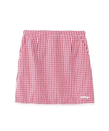 GINGHAM MINI SKIRT