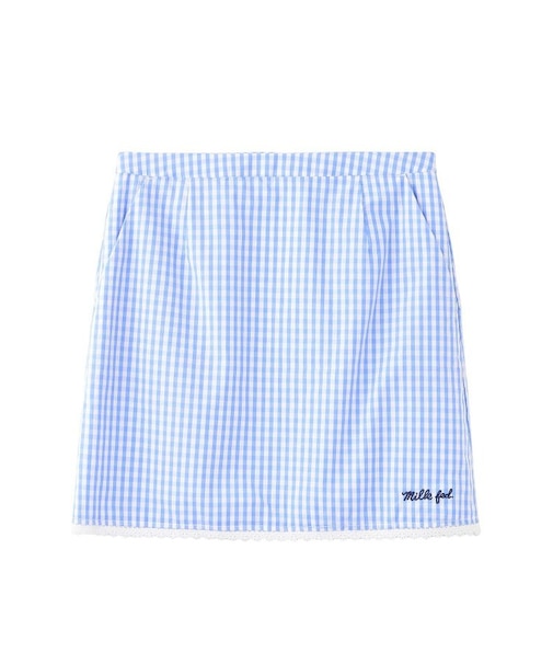 GINGHAM MINI SKIRT