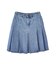 PLEATED DENIM SKIRT