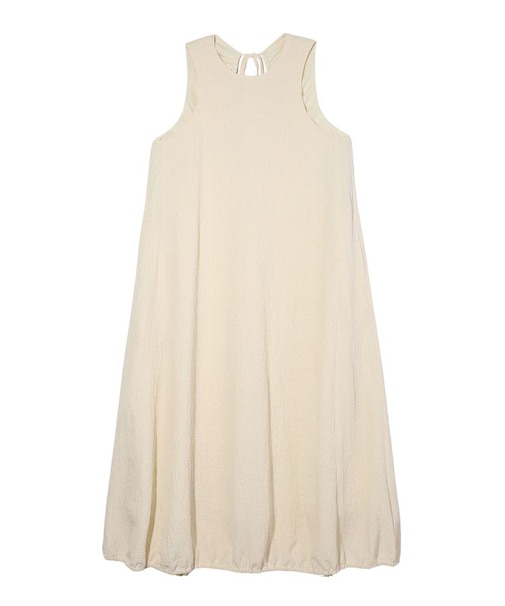 BACK OPEN FLARE DRESS