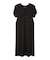 GATHERED BALLOON SLEEVE DRESS