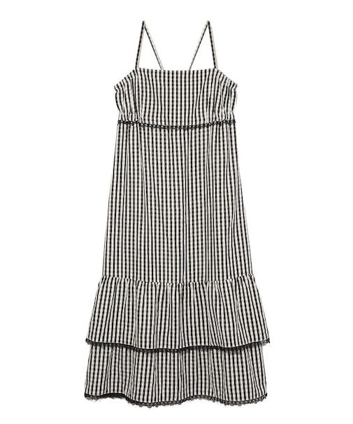 GINGHAM CAMISOLE DRESS