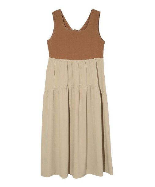TIERED FLARE  DRESS