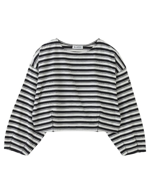 TUCK STRIPE L/S TOP