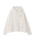 CHERRY PATTERN WAFFLE HOODIE TOP