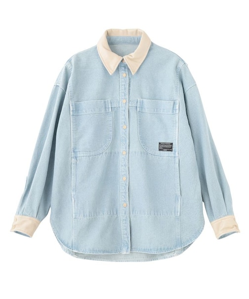 WIDE DENIM SHIRT