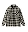 HEART ELBOW PATCH PLAID SHIRT