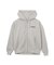 HEART EMBROIDERED LOGO ZIP UP HOODIE