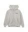 HEART EMBROIDERED LOGO ZIP UP HOODIE