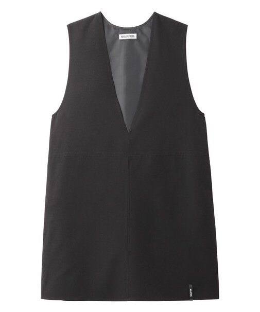 V NECK MINI DRESS