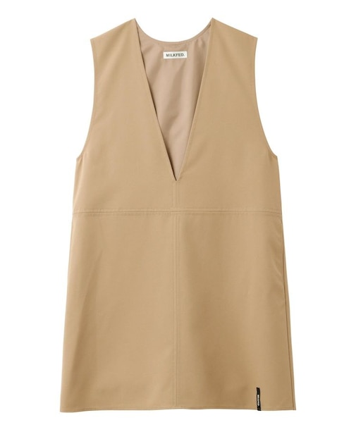 V NECK MINI DRESS