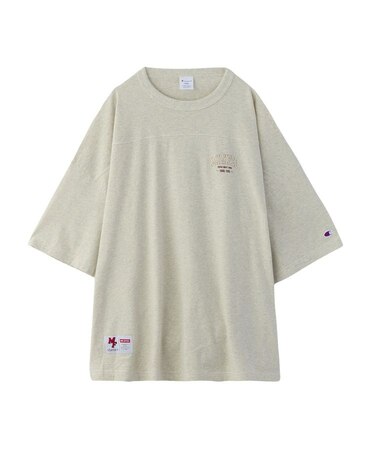 MILKFED.ⅹCHAMPION COLLEGE LOGO BIG FOOTBALL TEE