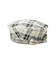 LOGO PLAID BERET